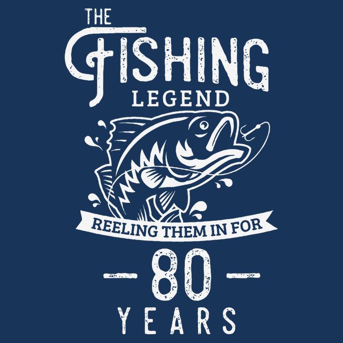 Fishing Legend 80 Years Old Birthday Gift For Fisherman Button