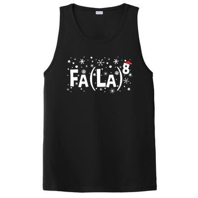 Fa La 8 Math Teacher Christmas Fa La La Funny Xmas PosiCharge Competitor Tank