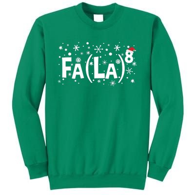 Fa La 8 Math Teacher Christmas Fa La La Funny Xmas Sweatshirt