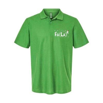 Fa La 8 Math Teacher Christmas Fa La La Funny Xmas Softstyle Adult Sport Polo