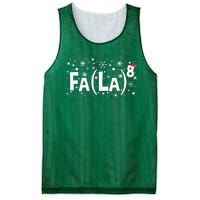 Fa La 8 Math Teacher Christmas Fa La La Funny Xmas Mesh Reversible Basketball Jersey Tank