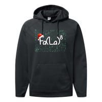 Fa La 8 Funny Christmas Song Math Teacher Student Performance Fleece Hoodie