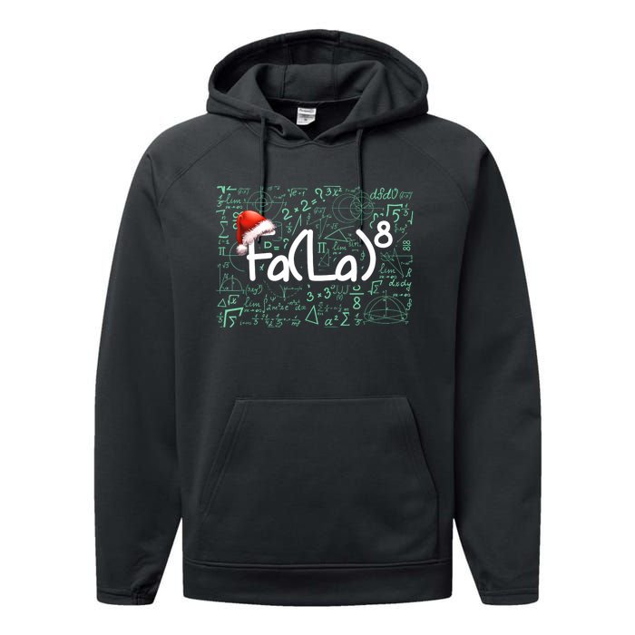 Fa La 8 Funny Christmas Song Math Teacher Student Performance Fleece Hoodie