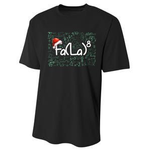 Fa La 8 Funny Christmas Song Math Teacher Student Performance Sprint T-Shirt