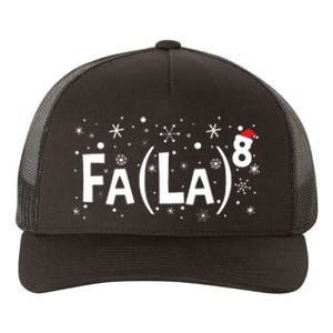 Fa La 8 Math Teacher Christmas Fa La La Yupoong Adult 5-Panel Trucker Hat