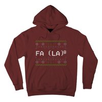 Fa La 8 Funny Christmas Santa Math Teacher Xmas Hoodie