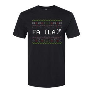 Fa La 8 Funny Christmas Santa Math Teacher Xmas Softstyle CVC T-Shirt