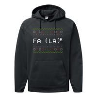 Fa La 8 Funny Christmas Santa Math Teacher Xmas Performance Fleece Hoodie