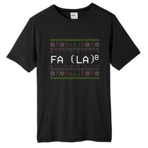 Fa La 8 Funny Christmas Santa Math Teacher Xmas Tall Fusion ChromaSoft Performance T-Shirt