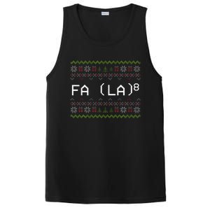 Fa La 8 Funny Christmas Santa Math Teacher Xmas PosiCharge Competitor Tank