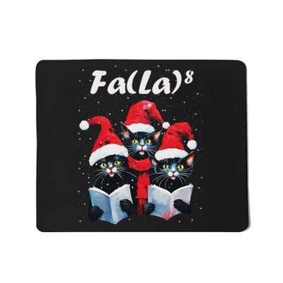 Fa La 8 Cats Singing Christmas Carols Cat Lover Mousepad