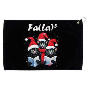 Fa La 8 Cats Singing Christmas Carols Cat Lover Grommeted Golf Towel