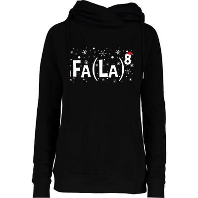 Fa La 8 Math Teacher Christmas Fa La La Womens Funnel Neck Pullover Hood