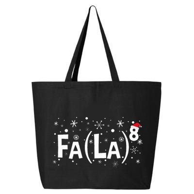 Fa La 8 Math Teacher Christmas Fa La La 25L Jumbo Tote