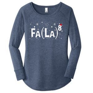 Fa La 8 Math Teacher Christmas Fa La La Women's Perfect Tri Tunic Long Sleeve Shirt