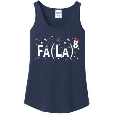 Fa La 8 Math Teacher Christmas Fa La La Ladies Essential Tank