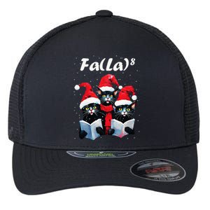 Fa La 8 Cats Singing Christmas Carols Cat Lover Flexfit Unipanel Trucker Cap