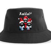 Fa La 8 Cats Singing Christmas Carols Cat Lover Sustainable Bucket Hat