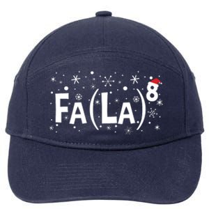 Fa La 8 Math Teacher Christmas Fa La La 7-Panel Snapback Hat