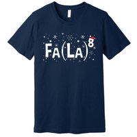 Fa La 8 Math Teacher Christmas Fa La La Premium T-Shirt