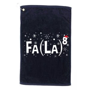 Fa La 8 Math Teacher Christmas Fa La La Platinum Collection Golf Towel