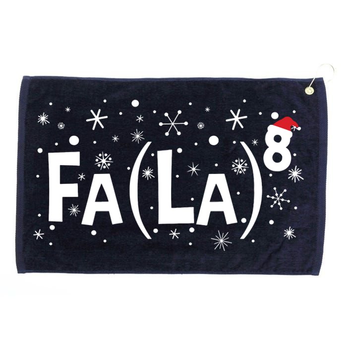 Fa La 8 Math Teacher Christmas Fa La La Grommeted Golf Towel