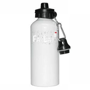 Fa La 8 Math Teacher Christmas Fa La La Aluminum Water Bottle