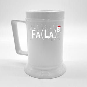 Fa La 8 Math Teacher Christmas Fa La La Beer Stein