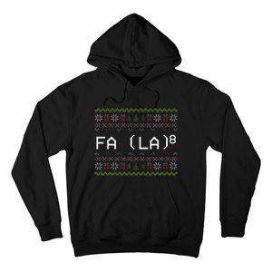 Fa La 8 Funny Christmas Santa Math Teacher Xmas Hoodie