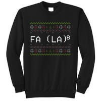 Fa La 8 Funny Christmas Santa Math Teacher Xmas Sweatshirt