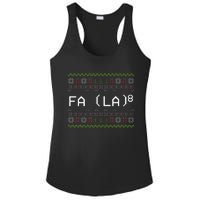 Fa La 8 Funny Christmas Santa Math Teacher Xmas Ladies PosiCharge Competitor Racerback Tank