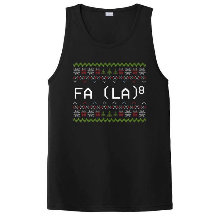 Fa La 8 Funny Christmas Santa Math Teacher Xmas PosiCharge Competitor Tank