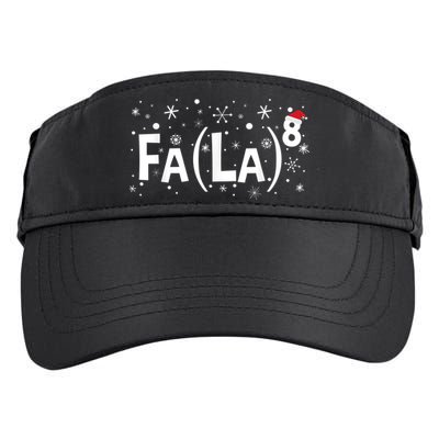 Fa La 8 Shirt - Math Teacher Christmas Shirt Fa La La Adult Drive Performance Visor