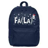 Fa La 8 Shirt - Math Teacher Christmas Shirt Fa La La 16 in Basic Backpack