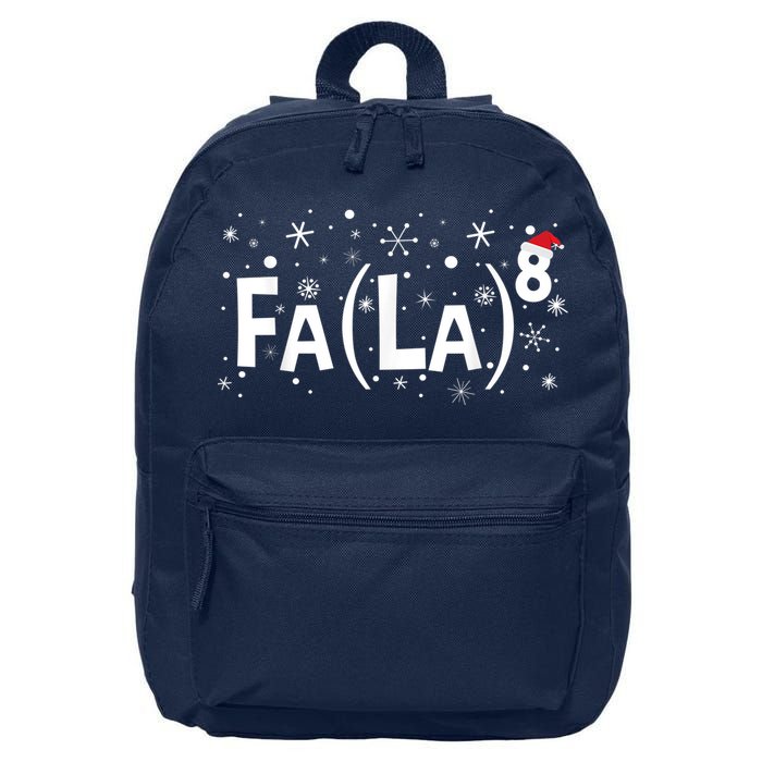 Fa La 8 Shirt - Math Teacher Christmas Shirt Fa La La 16 in Basic Backpack