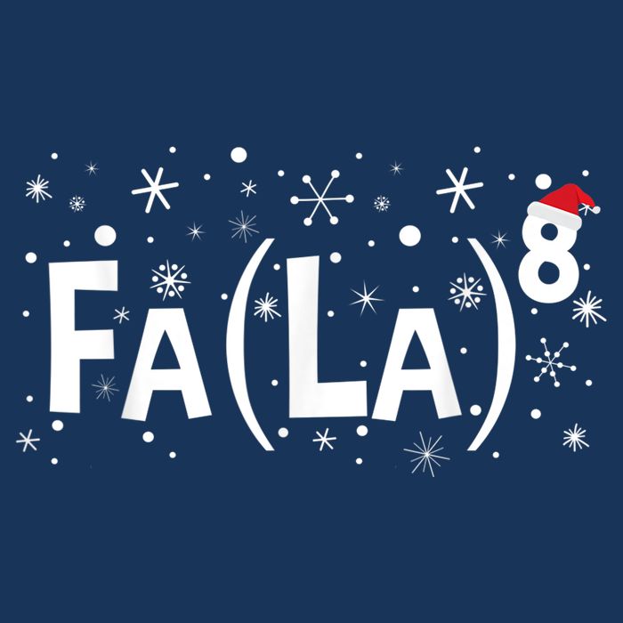 Fa La 8 Shirt - Math Teacher Christmas Shirt Fa La La 16 in Basic Backpack