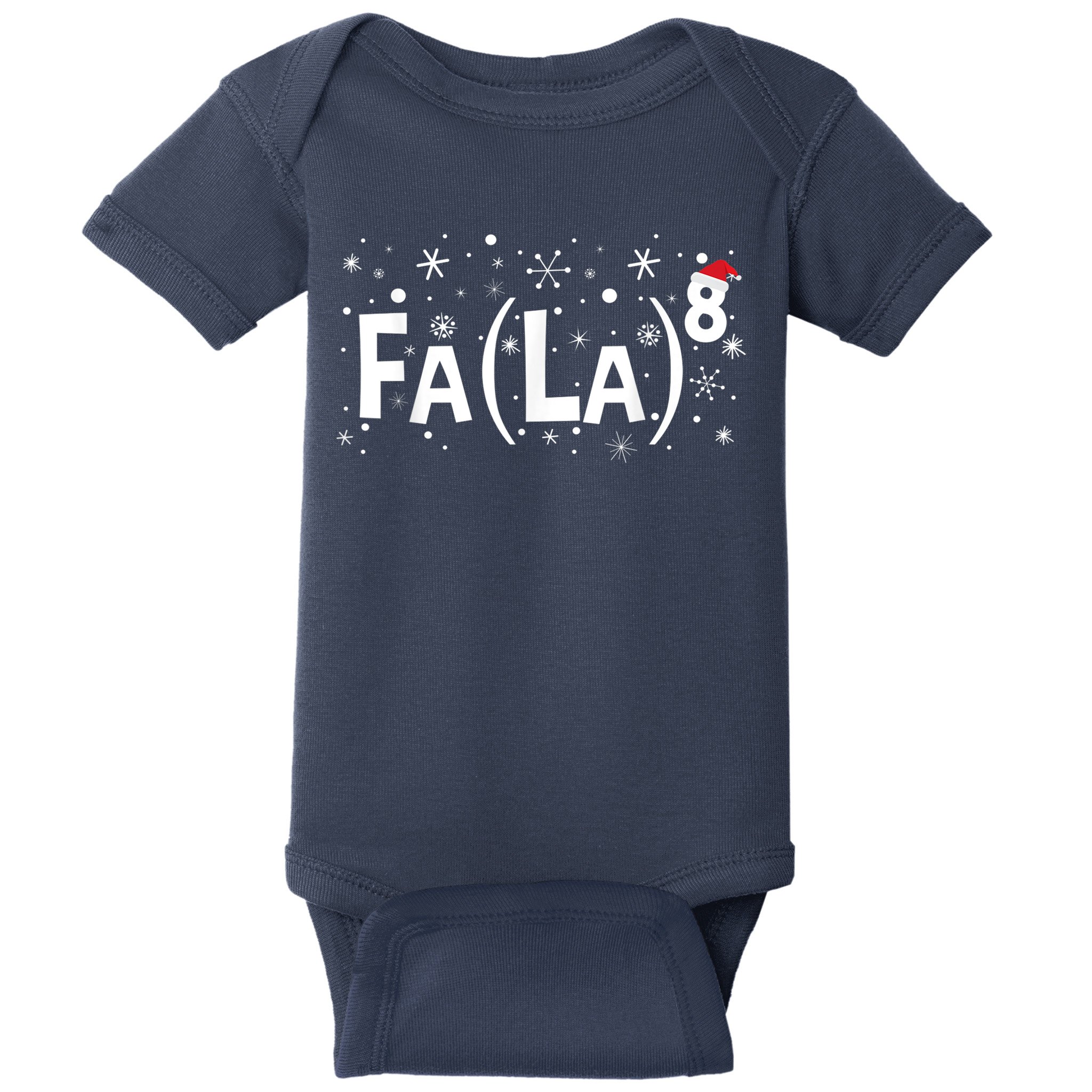 Fa La 8 Shirt - Math Teacher Christmas Shirt Fa La La Baby Bodysuit