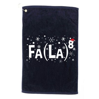 Fa La 8 Shirt - Math Teacher Christmas Shirt Fa La La Golf Towel