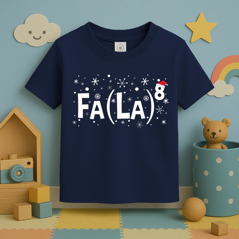 Fa La 8 Shirt - Math Teacher Christmas Shirt Fa La La Toddler T-Shirt