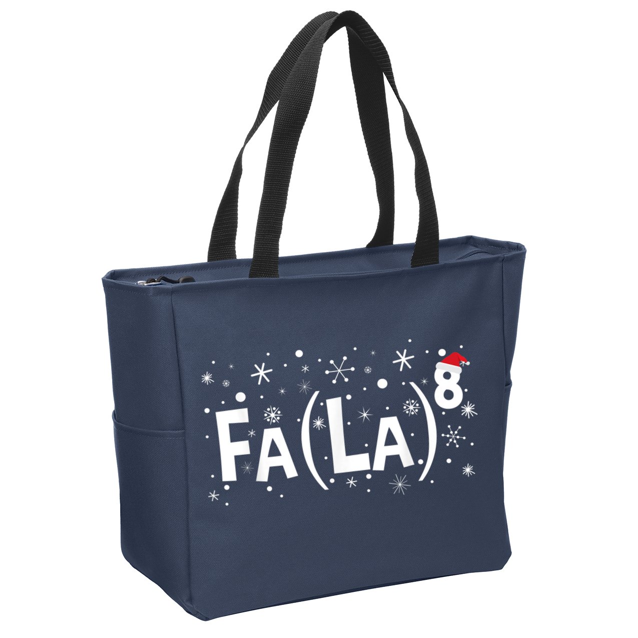 Fa La 8 Shirt - Math Teacher Christmas Shirt Fa La La Zip Tote Bag