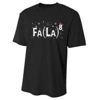 Fa La 8 Math Teacher Christmas Fa La La Performance Sprint T-Shirt