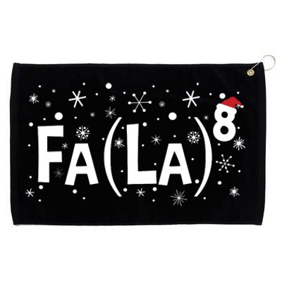 Fa La 8 Math Teacher Christmas Fa La La Grommeted Golf Towel