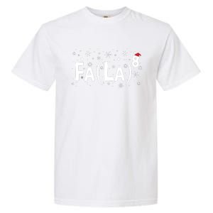 Fa La 8 Math Teacher Christmas Fa La La Garment-Dyed Heavyweight T-Shirt