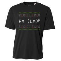 Fa La 8 Hilarious Santa Math Teacher Christmas Gift Cooling Performance Crew T-Shirt