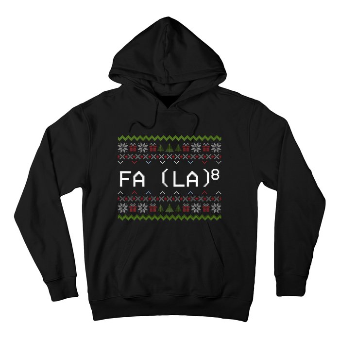 Fa La 8 Hilarious Santa Math Teacher Christmas Gift Hoodie