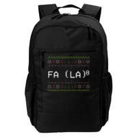 Fa La 8 Hilarious Santa Math Teacher Christmas Gift Daily Commute Backpack