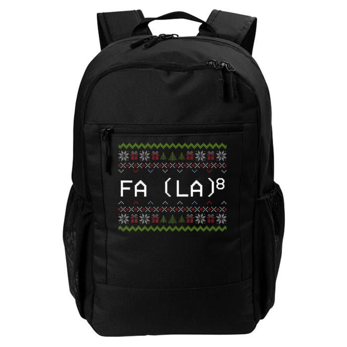 Fa La 8 Hilarious Santa Math Teacher Christmas Gift Daily Commute Backpack