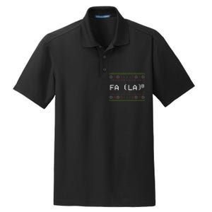 Fa La 8 Hilarious Santa Math Teacher Christmas Gift Dry Zone Grid Polo