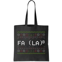 Fa La 8 Hilarious Santa Math Teacher Christmas Gift Tote Bag