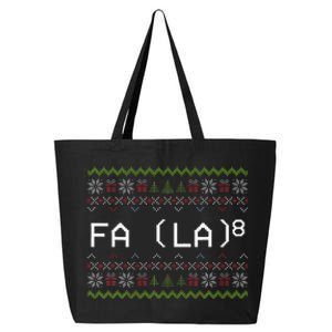 Fa La 8 Hilarious Santa Math Teacher Christmas Gift 25L Jumbo Tote